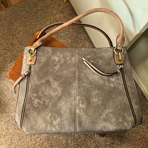 Large tan tote made by Jen and Company